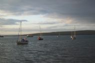 The fleet arrived at St. Margaret's Hope and anchored at about 2030hrs. just in time for a fish supper at